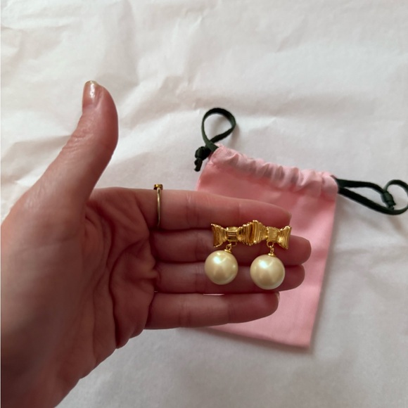 kate spade bow pearl earrings - Picture 5 of 6